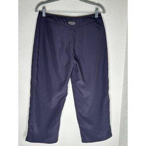 Vintage Patagonia Pants Womens 8 Purple Crop Hiking Quick Dry Polyester Wide Leg